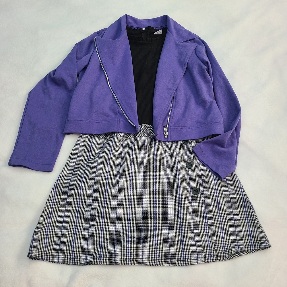 🆕️ Wonder Nation Jacket Dress Set Size 14-16